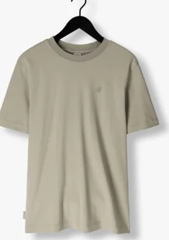 groene cast iron t-shirt short sleeve r-neck regular fit interlock