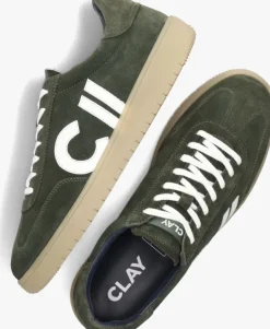 groene clay lage sneakers cl124h251