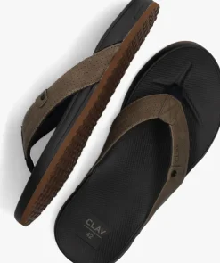 groene clay slippers clay004