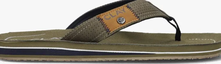 groene clay slippers clay001