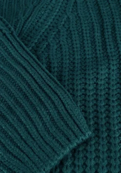 groene colourful rebel trui yfke knitwear zip pullover