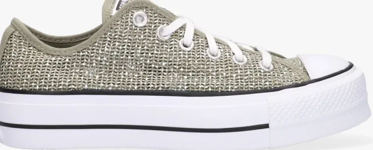 groene converse lage sneakers chuck taylor all star lift ox