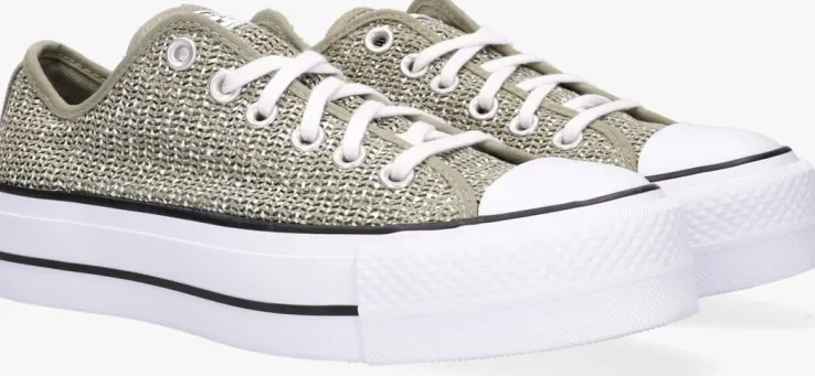 groene converse lage sneakers chuck taylor all star lift ox