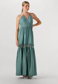 groene copenhagen muse maxi jurk cm asleah dress