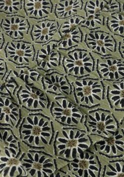 groene daily7 mini jurk dress longsleeve flower