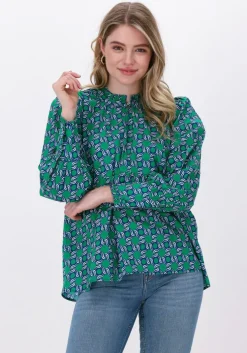 groene dea kudibal blouses beatrice ns (co) - tunic with volume sleeves