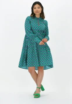 groene dea kudibal mini jurk kindra ns (co) - dress with balloon sleeves