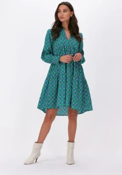 groene dea kudibal mini jurk kindra ns (co) - dress with balloon sleeves
