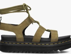 groene dr martens sandalen nartilla