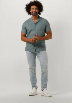 groene dstrezzed casual overhemd ds_colter resort shirt