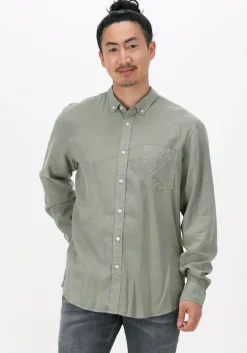 groene dstrezzed casual overhemd shirt button down tencel