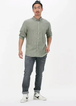 groene dstrezzed casual overhemd shirt button down tencel