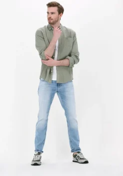 groene dstrezzed casual overhemd shirt button down tencel