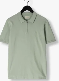 groene dstrezzed polo dorian zip polo