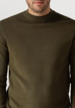 groene dstrezzed trui fell mock neck