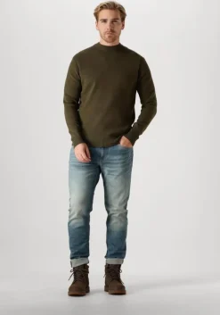 groene dstrezzed trui fell mock neck