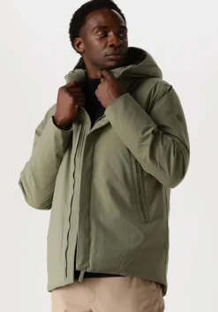 groene elvine gewatteerde jas vhinner