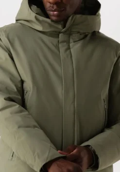 groene elvine gewatteerde jas vhinner