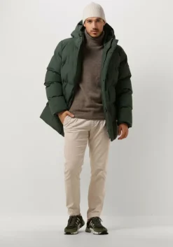 groene elvine gewatteerde jas bror