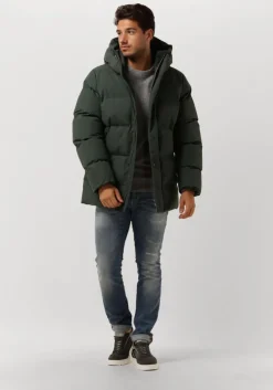 groene elvine gewatteerde jas bror