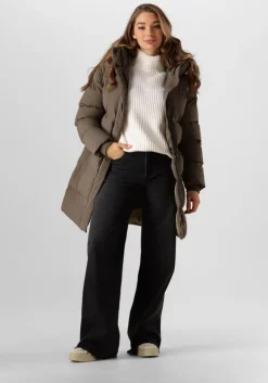 groene elvine gewatteerde jas vesper