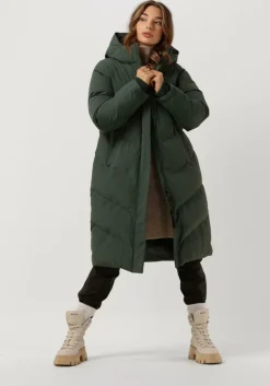 groene elvine gewatteerde jas naemi