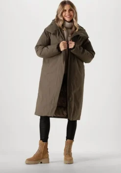 groene elvine gewatteerde jas saira