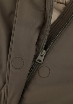 groene elvine gewatteerde jas saira