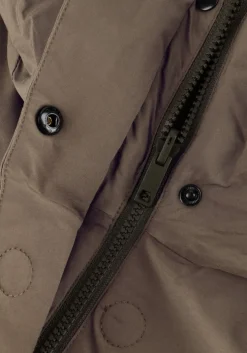 groene elvine gewatteerde jas asha