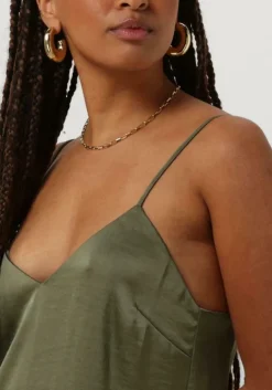 groene envii midi jurk enlima sl slip dress