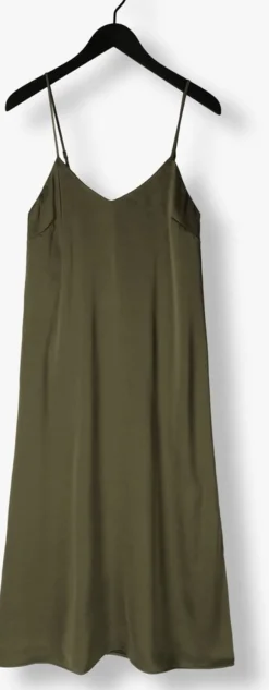 groene envii midi jurk enlima sl slip dress