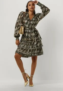 groene est'seven mini jurk est'city dress 1