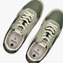 groene faguo lage sneakers palmer leather