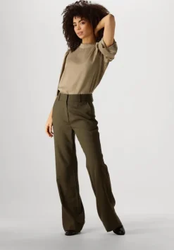 groene fiveunits flared broek olivia 085