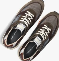 groene floris van bommel lage sneakers sfm-10154 de treener