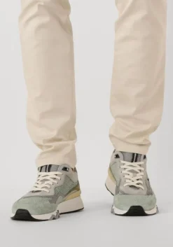 groene floris van bommel lage sneakers sfm-10136 de zager