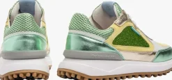 groene floris van bommel lage sneakers sfw-10107
