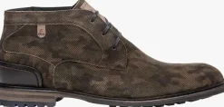 groene floris van bommel nette schoenen sfm-50159 crepi