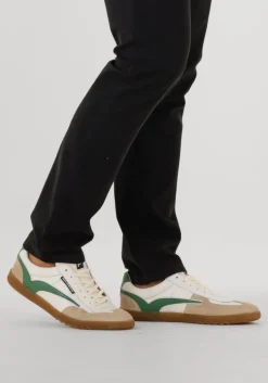 groene floris van bommel lage sneakers sfm-10224 de zaler