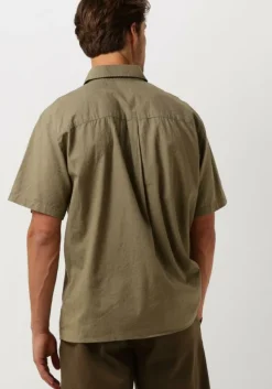 groene forét casual overhemd serene linen ss shirt
