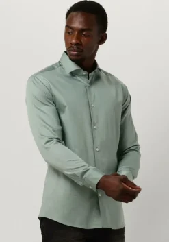 groene genti klassiek overhemd s9254-1109