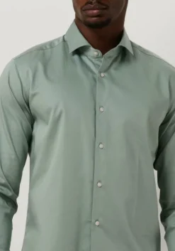 groene genti klassiek overhemd s9254-1109