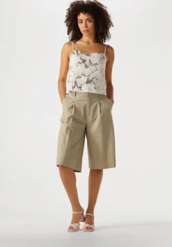 groene gestuz broeken gzizza linen mw short