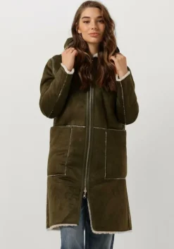 groene goosecraft gewatteerde jas gc adelyn coat