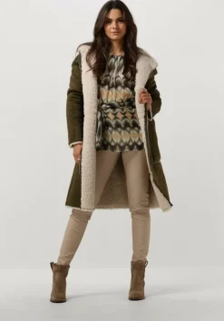 groene goosecraft gewatteerde jas gc adelyn coat