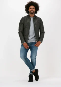 groene goosecraft leren jas gc galway biker