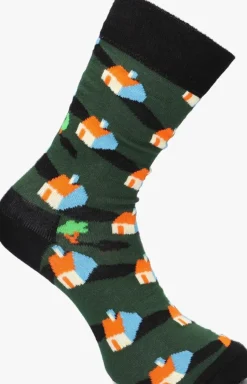 groene happy socks sokken neighbours