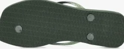groene havaianas teenslippers square glitter