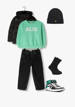 groene hip hoge sneakers h1765