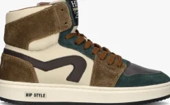groene hip hoge sneakers h1765